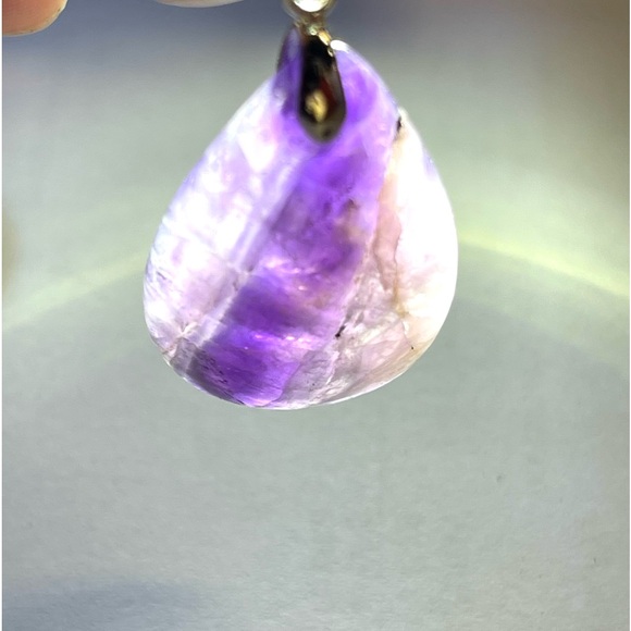 Natural Amethyst Pendant Set of 3 pieces Crystal Gemstone Jewelry - Picture 5 of 9